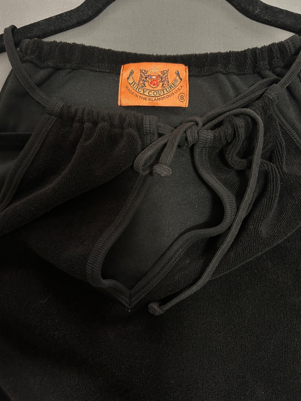 Juicy Couture French Terry Cloth Dress/Swim Coverup black - Picture 4 of 8